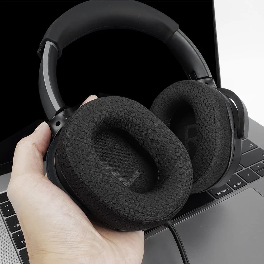 Cuscinetti auricolari compatibili con Kiwi Ears Divisio, in pelle proteica e memory foam, ricambi per cuffie over-ear, morbidi e professionali