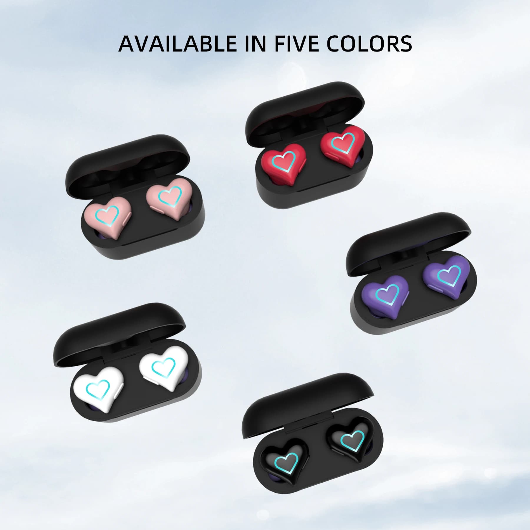 TWS Wireless Sports Headphones with Built-in Microphone ENC Intelligent Noise Cancelling Bluetooth Headphones Best Gift
