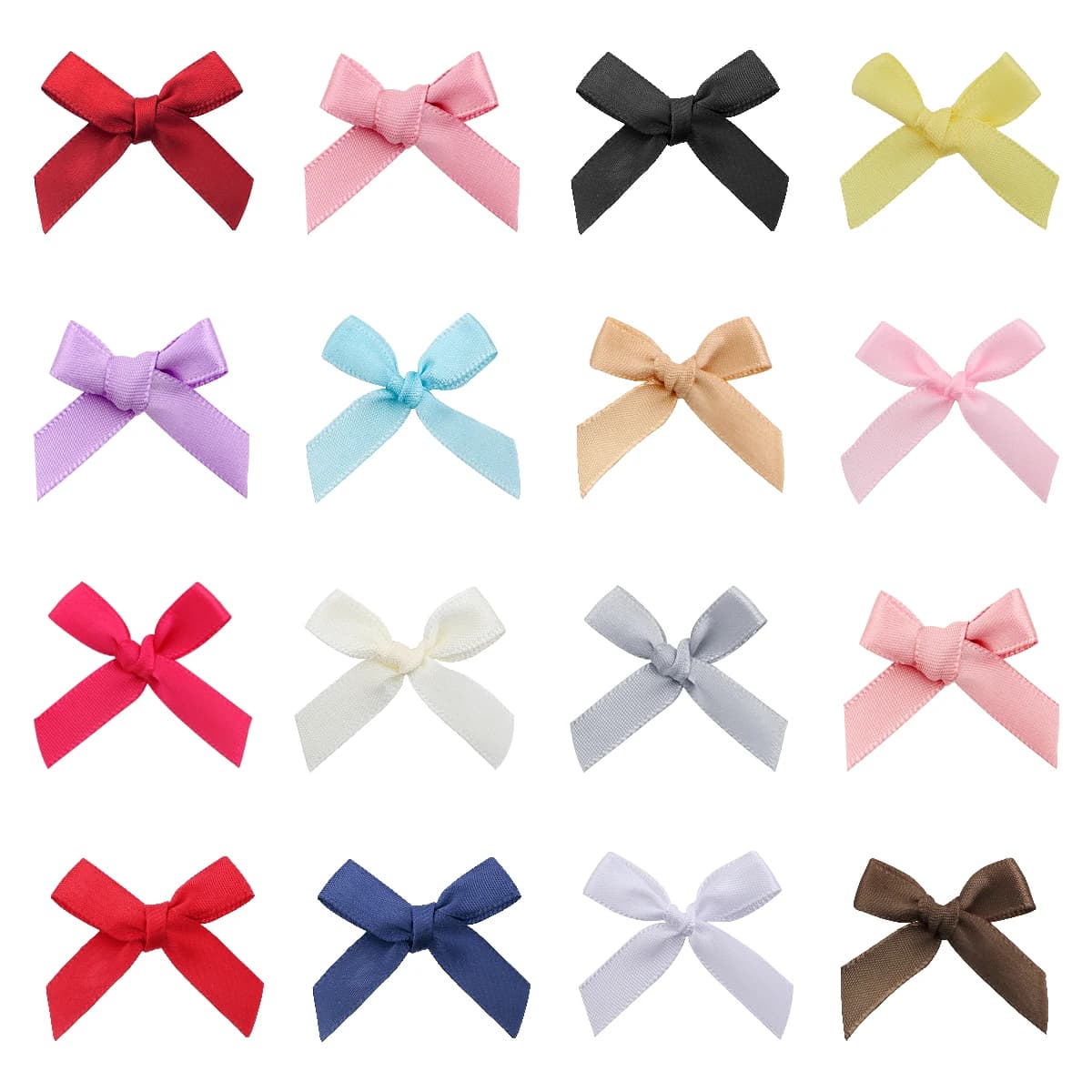 50 PZ 4.5*4 cm Nastro di Raso Archi Decorazione Per Il Regalo Artigianale Fiore Copricapi Abbigliamento FAI DA TE Sacchetti di Carta di Invazione di Nozze Decorazioni Del Partito