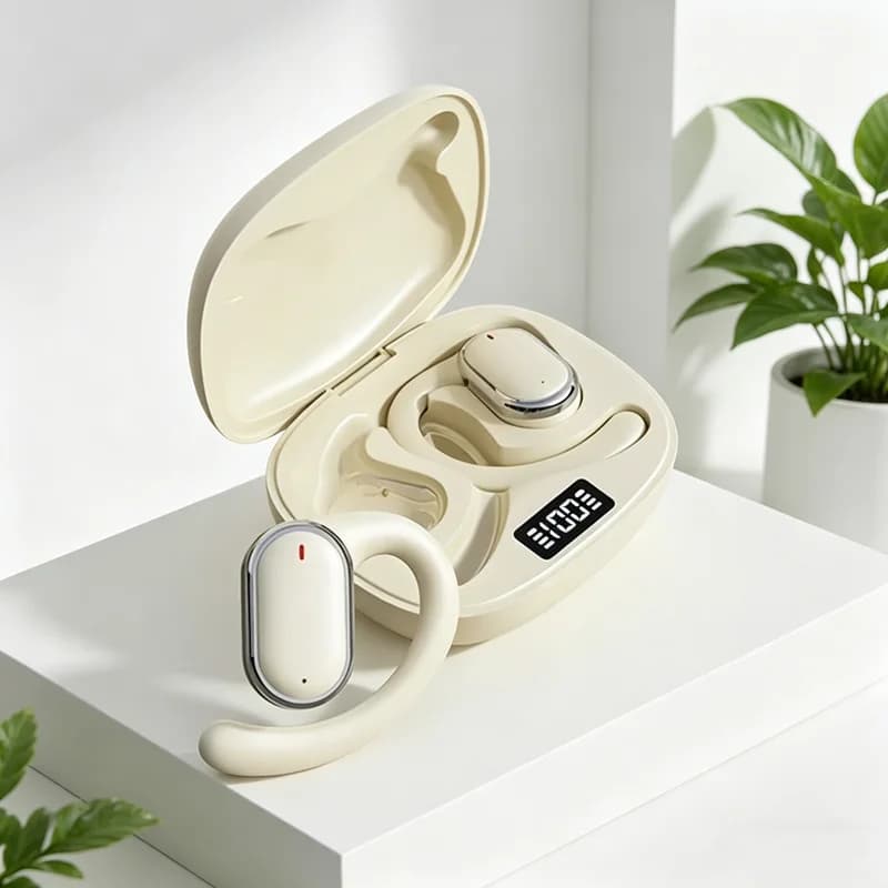 X93 Wireless Ear Hanging Headset, Noise Reduction Hanging Earphones, Waterproof Ear Earphones Work Running Walking