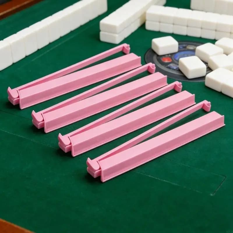 18 inch compact Mahjong tile supports and push tools, ideal for family meetings A2UB