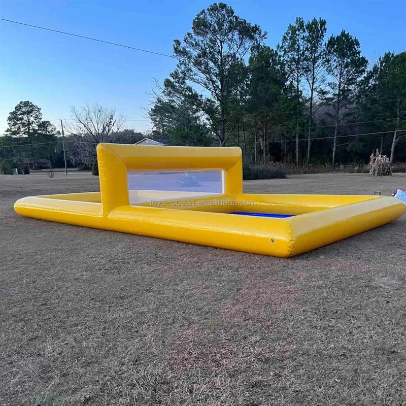 Factory Customized Inflatable Water Volleyball Field for Aqua Sport Inflatable Volleyball Pool