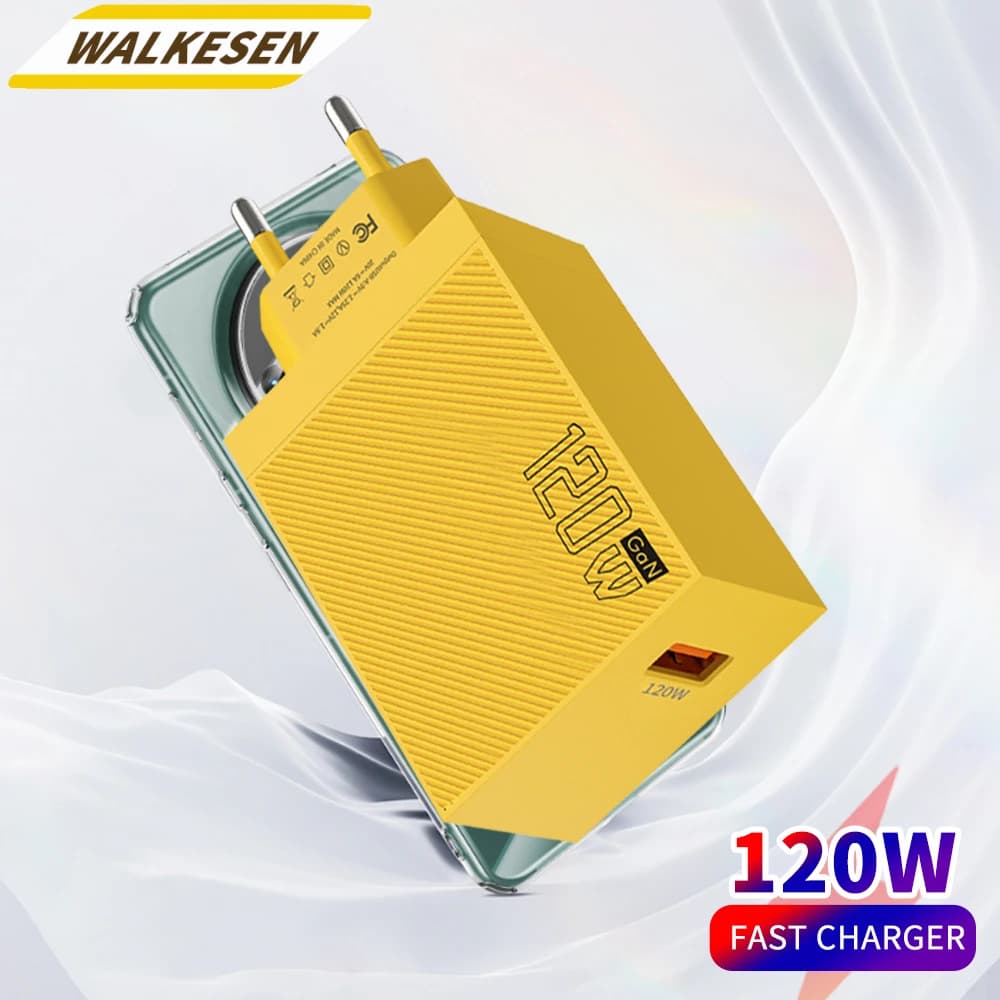 Caricatore USB da 120 W Ricarica rapida USB A Caricatore da muro Quick Charge 3.0 per iPhone 15 16 Xiaomi Samsung Huawei Adattatore di ricarica da viaggio
