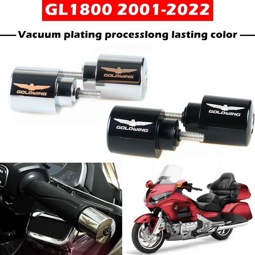 Motorcycle Handle Bar End Weight Handlebar Grips Cap Anti Vibration Silder Plug For HONDA Gold Wing 1800 GL1800 2001-2020