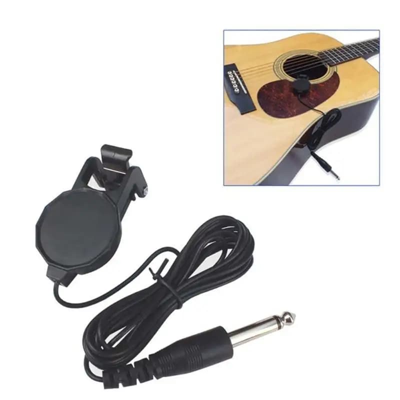 652F Clip On Contact Microphone Piezo Pickup for Guitar Ukulele Violin Parts