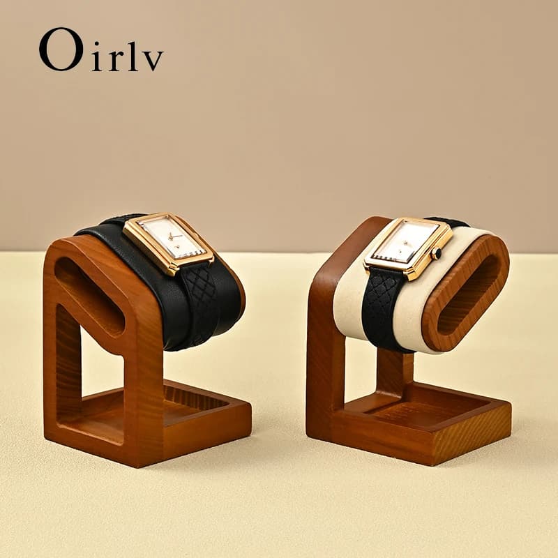 Oirlv Wooden Jewellery Organizer Bracelet Jewelry Holder Jewellery Holder Clocks Clock Displays for Watch