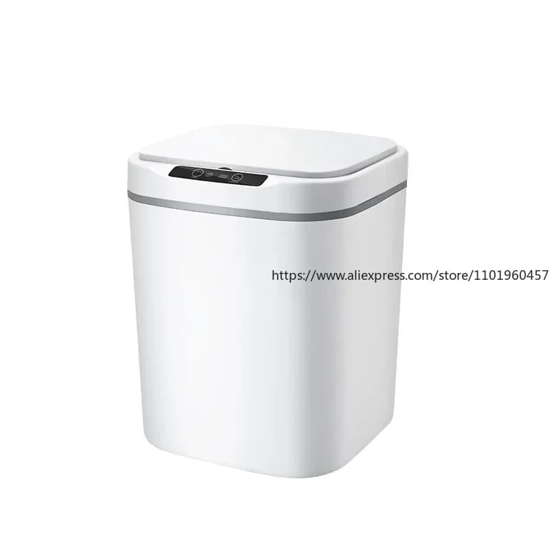 Pattumiera a induzione intelligente pattumiera per camera da letto pattumiera elettrica Touchpad pattumiera per cucina bagno spazzatura piccola scrivania lattine