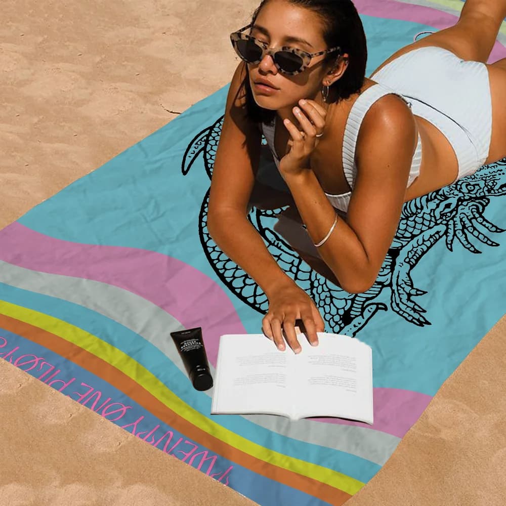 Twenty One Pilot Beach asciugamani asciugamano doccia Sauna Travel Spa microfibra Quick Dry accessori da palestra Cute Room Decor
