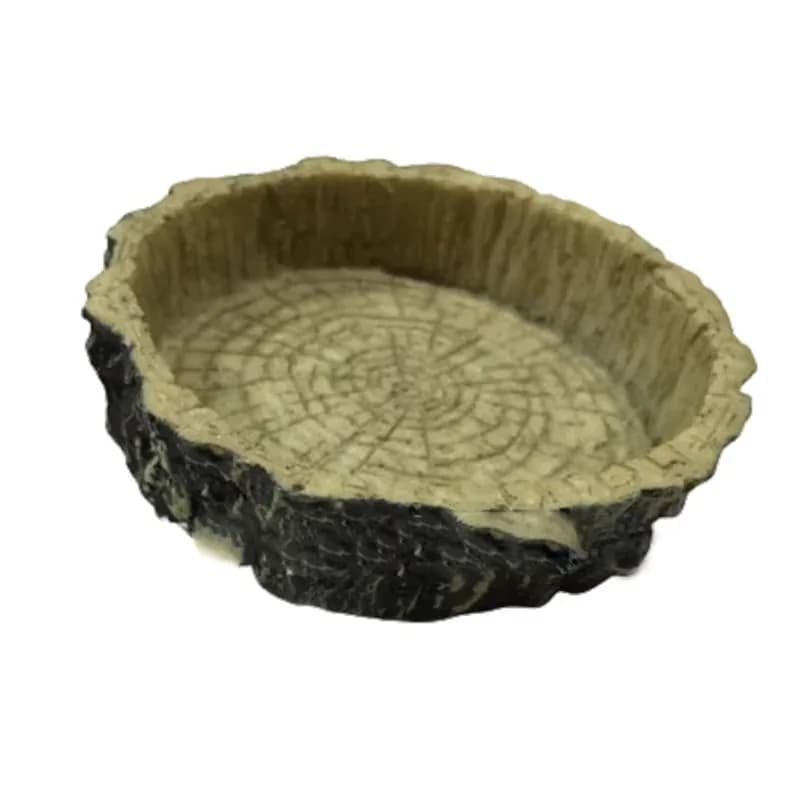 Reptile Feeding Bowl - Resin Non-toxic Food and Water Dish - Reptile Turtle, Tortoise, Scorpion, Lizard, Crab - Pet Supplies