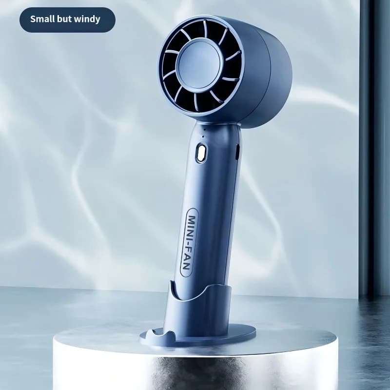 Turbo handheld small fan USB charging mini outdoor portable lightweight desktop stand with long-lasting battery life