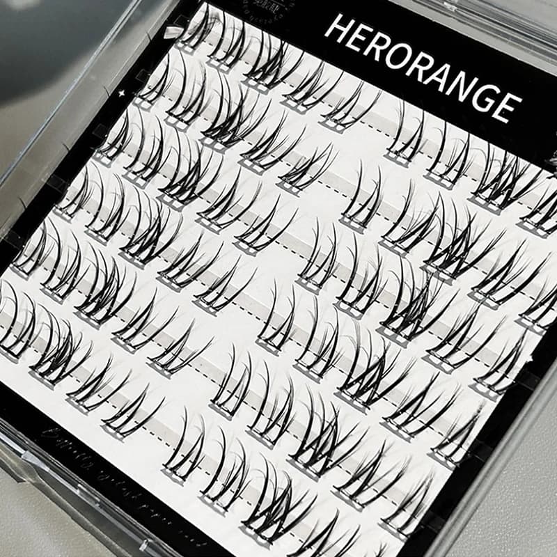 diWHB diThai style fake handle, segmented, for a natural eye makeup, without needing glue, self-adhesive, cuffs, DIY