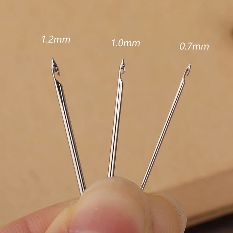 1set Embroidery Tambour Hook With 3 Needles Metal Pen Embroidery Cross Stitch Craft Kit French Crochet For Diy Sewing Knitting