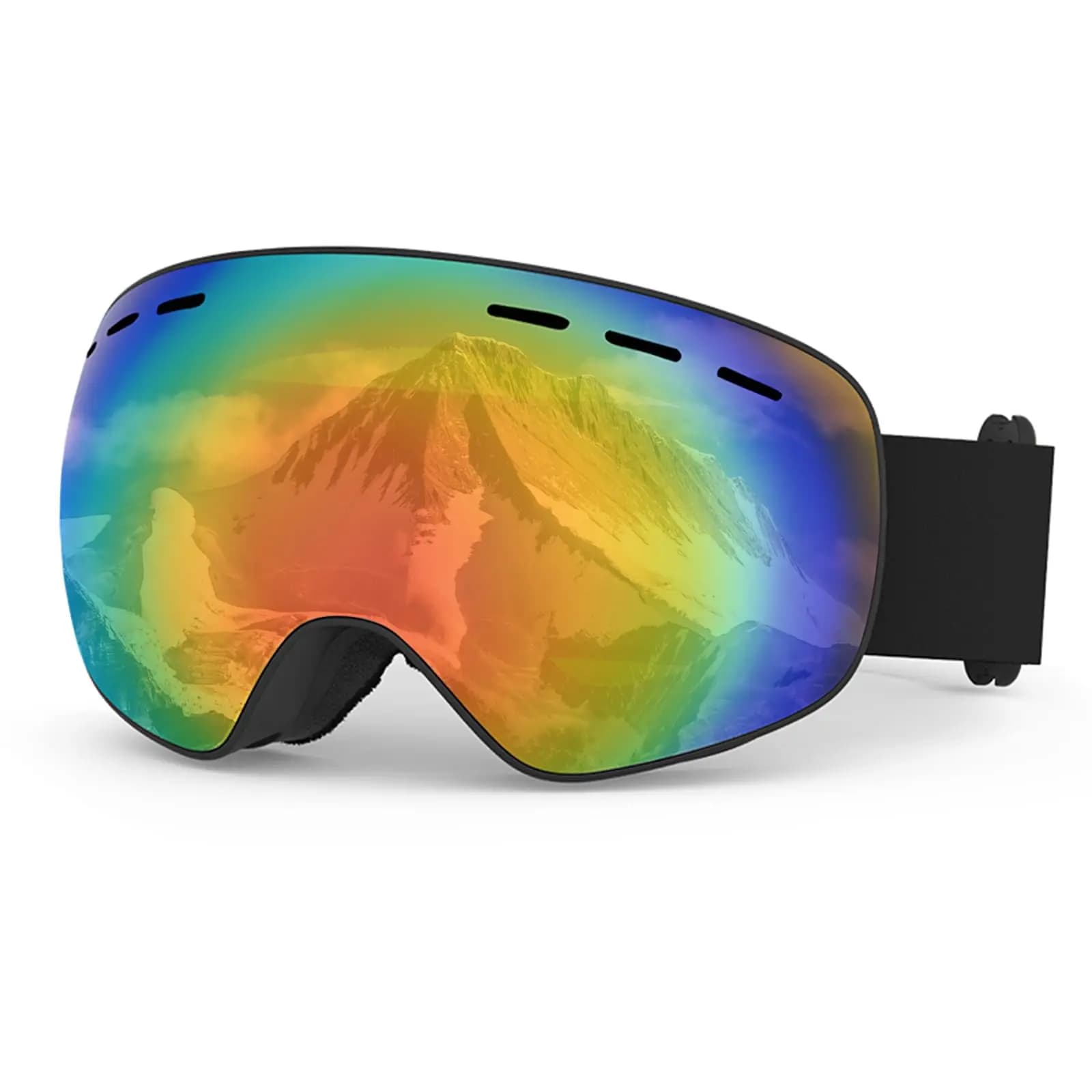 Occhiali da sci da snowboard Uomo Donna Occhiali da neve invernali antiappannamento OTG