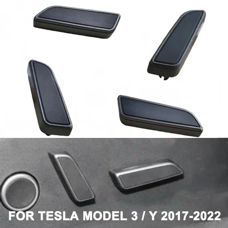 Replacement of car seat button cover for Tesla Model 3 Y 2017-2022 Left Guide1098841-01-E 1098843-01-E