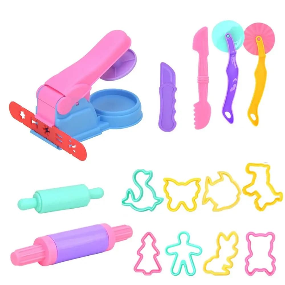 Creative DIY Plasticine Mold Animal Shape Noodle Maker Modeling Clay Accessories Plastic Play Dough Tool Kit