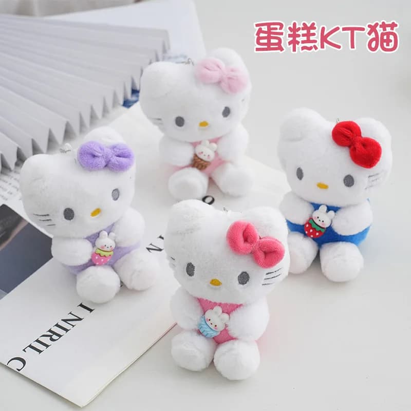 Nuovo Peluche Cartoon Sanrio Hello Kitty, Portachiavi Gatto Kawaii, Giocattolo Anime, Regalo di Compleanno per Ragazze, Giocattoli all'Ingrosso