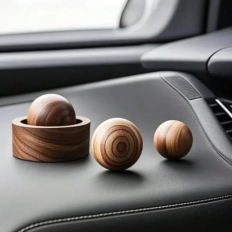 Diffusori di Oli Essenziali in Legno - Design Sferico per Dispersione Naturale della Fragranza, Decorazione per Camera da Letto