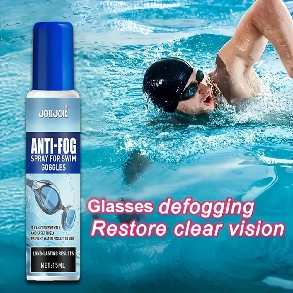 JOKJOK Spray Nuoto Occhialini - Long Lifetime Wipe-On Formula, Clarifies Vision for Glasses, Safety Eyelets, Dive Masks