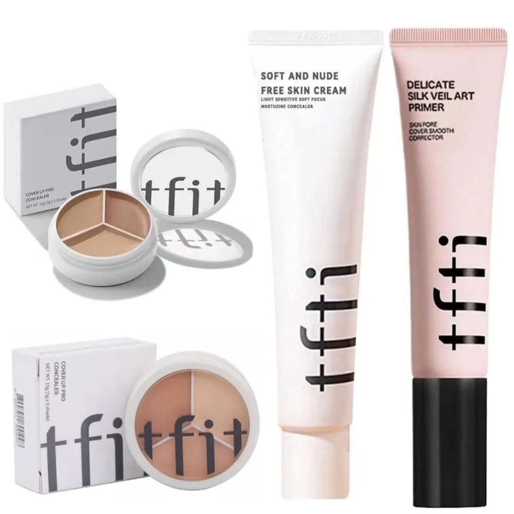 TFIT Concealer Korea Facial Makeup Foundation Cream Invisible Pore Light Oil-Free Base Makeup Brightening Correction Foundation