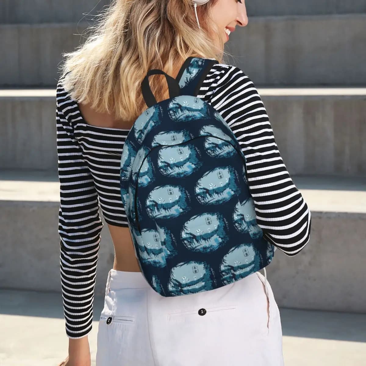 Zaino per studenti Kodama Studio Ghibli, borsa da scuola, zaino da viaggio per escursioni, per ragazzi e ragazze, borsa a tracolla alla moda