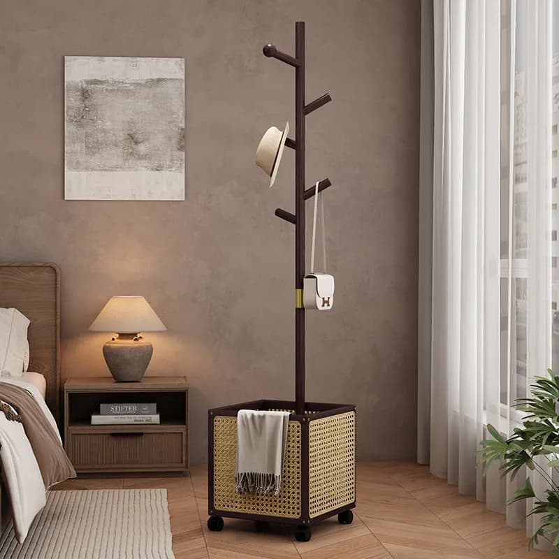 Nordic Vintage Clothes Stand Hangers Wall Entrance Storage Clothes Stand Shelf Luxury Appendiabiti Da Parete Furniture Home