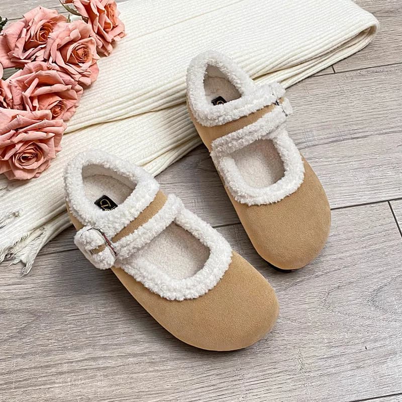 Mocassini con plateau da donna taglie forti Inverno 2025 Soffice pelliccia sintetica foderata Slip On Scarpe da guida Comfort piatto Zapatos Para Mujeres