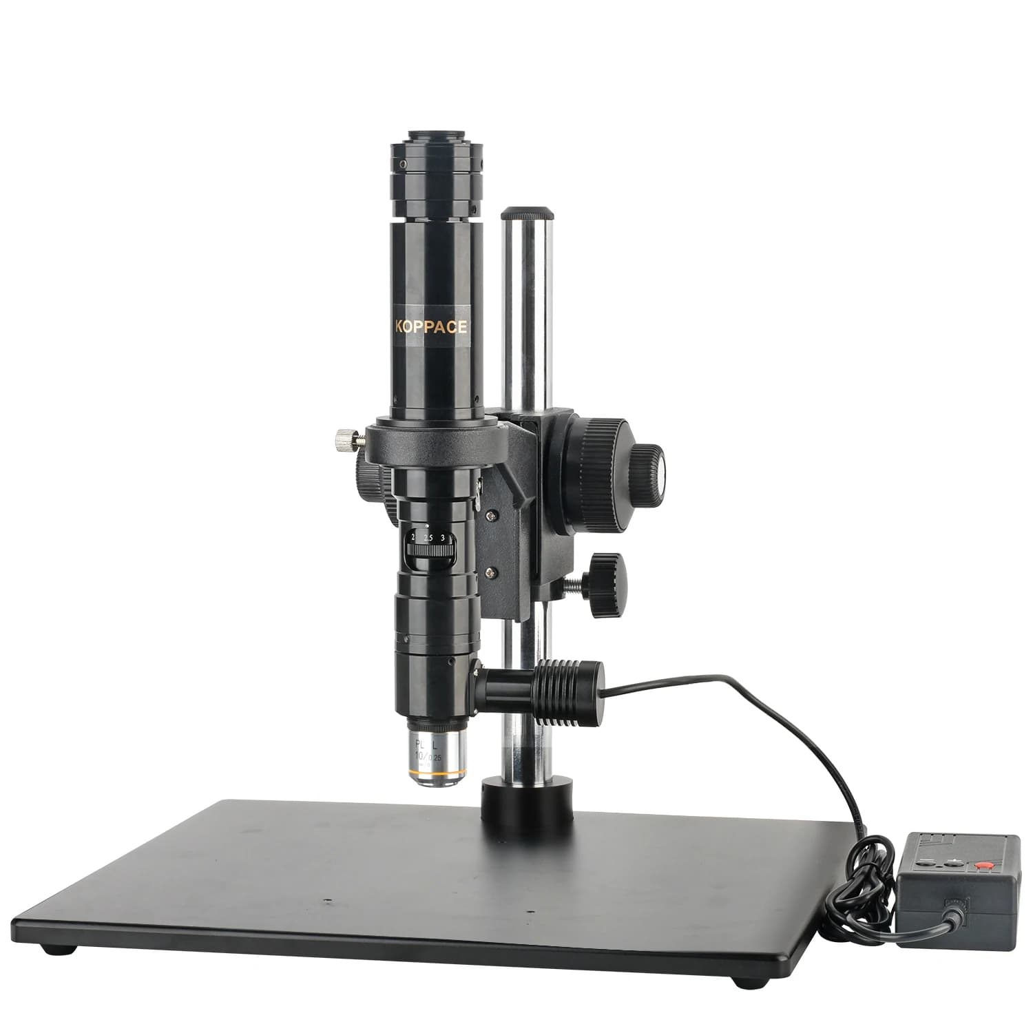 Obiettivo ottico coassiale KOPPACE 2000X, obiettivo 10x, obiettivo zoom continuo con precisione di regolazione fine di 0,002 mm