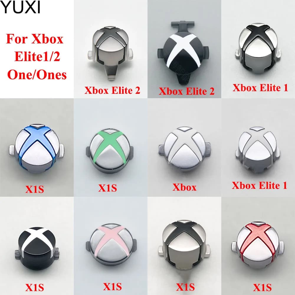 YUXI 1PCS Home Button per Xbox One Elite Series 1 2 Xbox One S Controller Start Return Back Switch Light Power Guide Logo Key