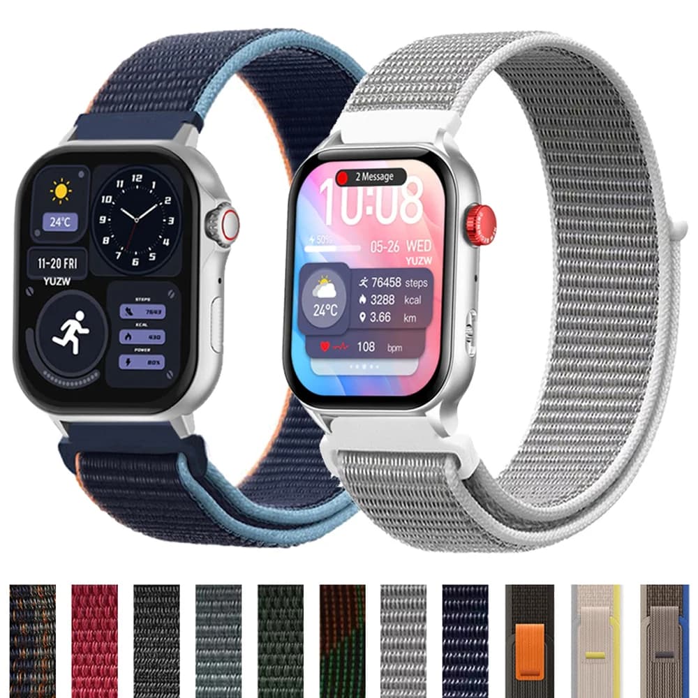 Cinturino ad anello in nylon per COLMI C81/P71/P81/P82/P73/P76/P78/P68/P60/V68 Smart Watch Band 20mm 22mm Braccialetti di ricambio Sport Correa