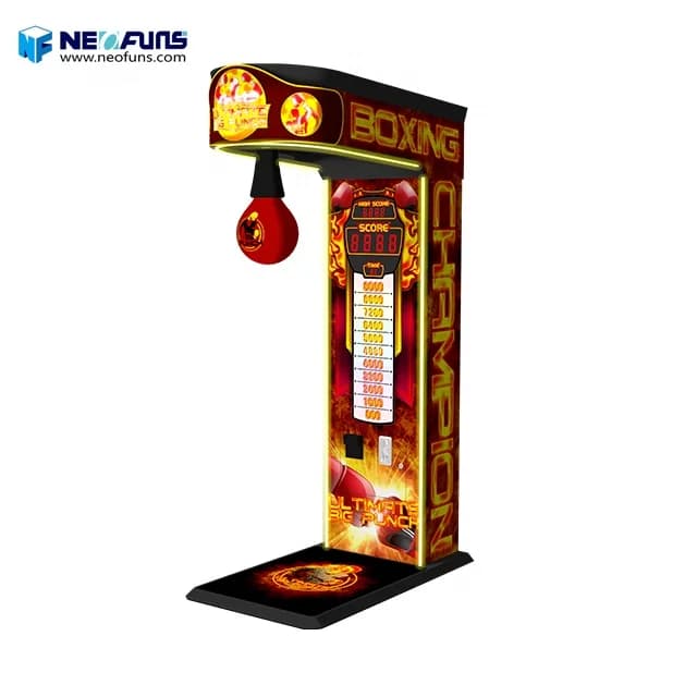 Sports Arcade Interactive Game Machine to Measure the Power of the Boxing, with Coin Boxing Bag - Special Offer