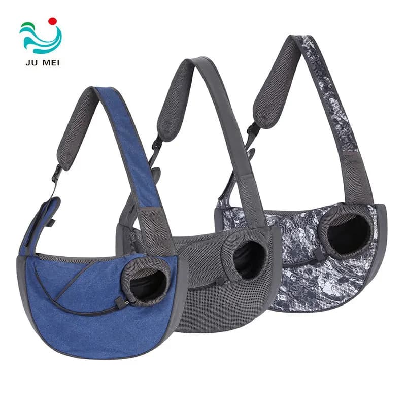Borsa Trasportabile Traspirante per Animali Domestici, Borsa a Tracolla Regolabile per Gatti e Cani, Ideale per Viaggi all'Aperto