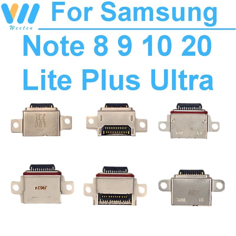 Martinetti USB per Samsung Note 8 9 20 Ultra Note 10 Lite Plus Mirco Porta caricatore USB Dock Connettore Presa di corrente Porta di ricarica Riparazione