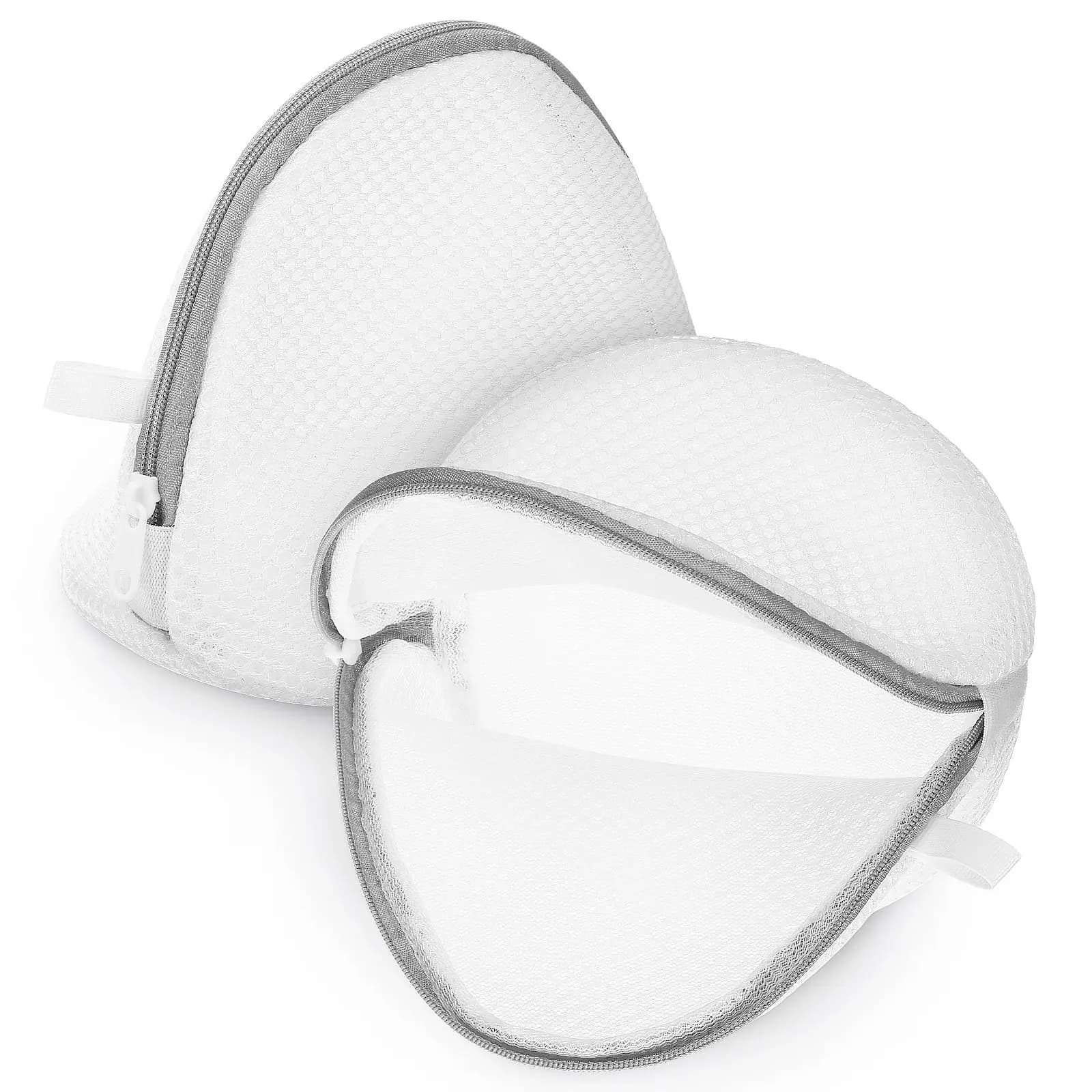 2 Sacchetti a Rete con Cerniera per Lavatrice, Protezione per Biancheria Delicata, Reggiseni, Intimo, Calzini