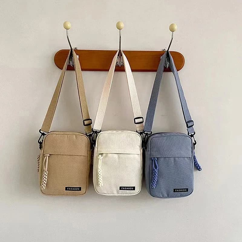 Multi-functional Canvas Crossbody Bag Women's Bag Fashionable, Student Mini Casual Sports Shoulder Bag