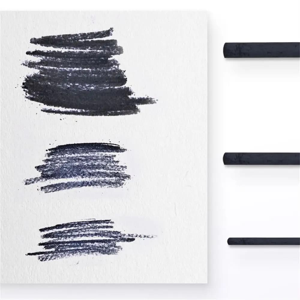 Black Color Charcoal Sticks Willow Charcoal Vine Charcoal Charcoal Bars Comfortable Feel Strong Color Drawing Charcoal Pencils