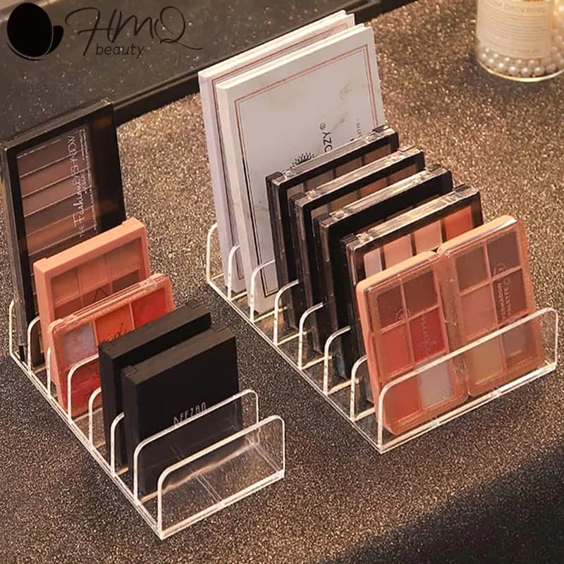 7 grills acrylic shading tablet organizer cosmetics makeup tray viewing box storage box table holder tools organizer