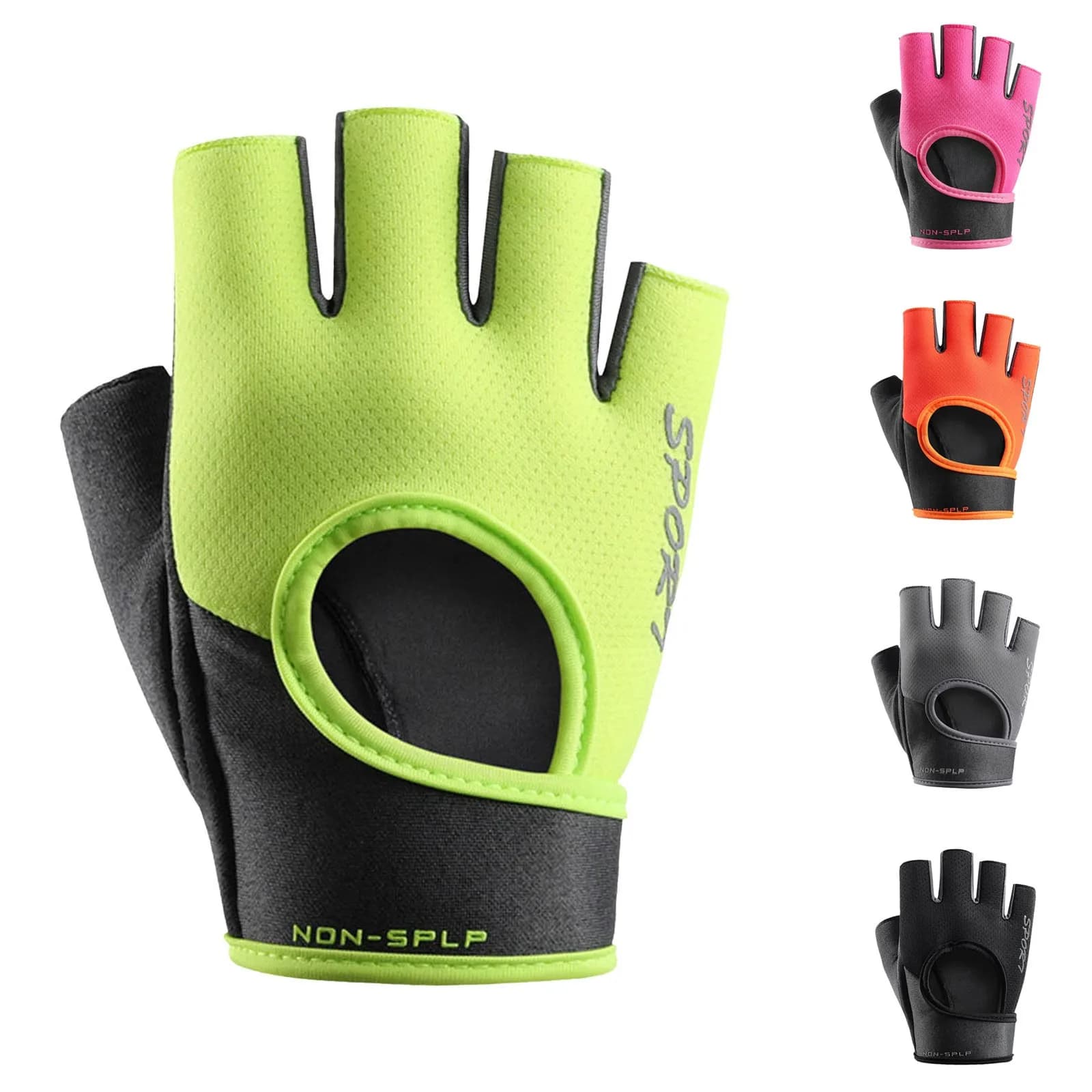 Cycling sports half finger gloves MTB anti-slip transpirant bike gloves Outdoor gym glove for fitness training elastic that absorbs sweat