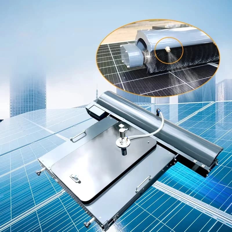 Macchina per la pulizia dei pannelli fotovoltaici a risparmio energetico per robot per la pulizia dei pannelli solari a trazione continua