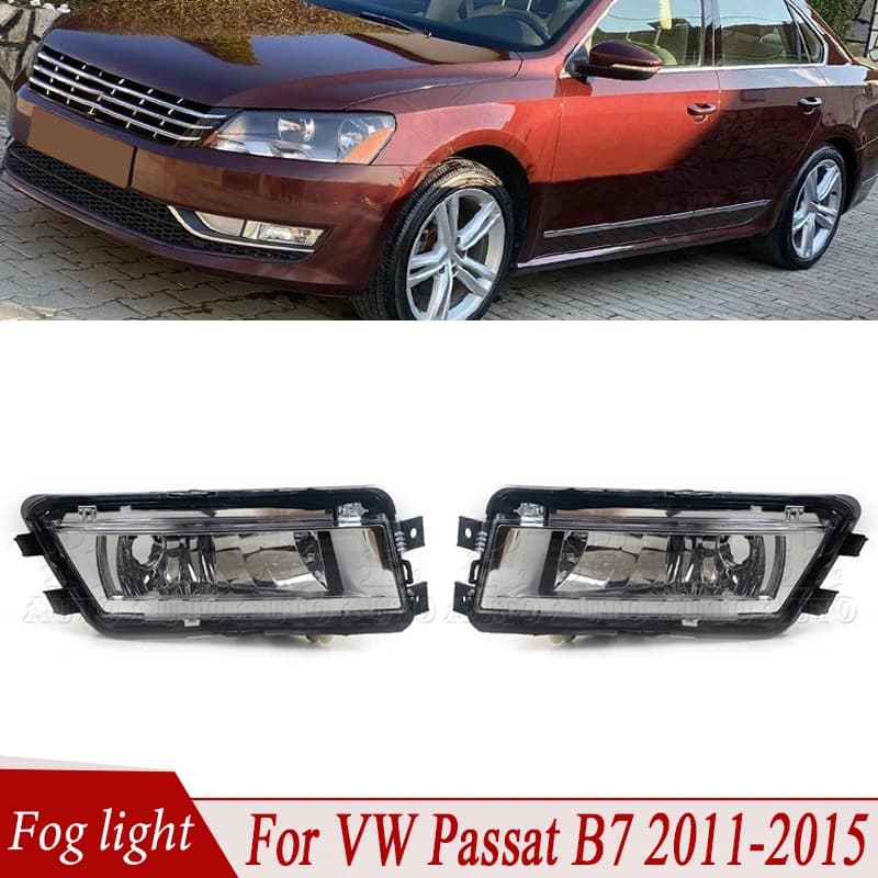 R-AUTO Front bumper Group Fog Light Buckle Lamp Without Lamp for VW Passat B7 2011 2012 2013 2015 56D 941699 56D 941700 Fog light