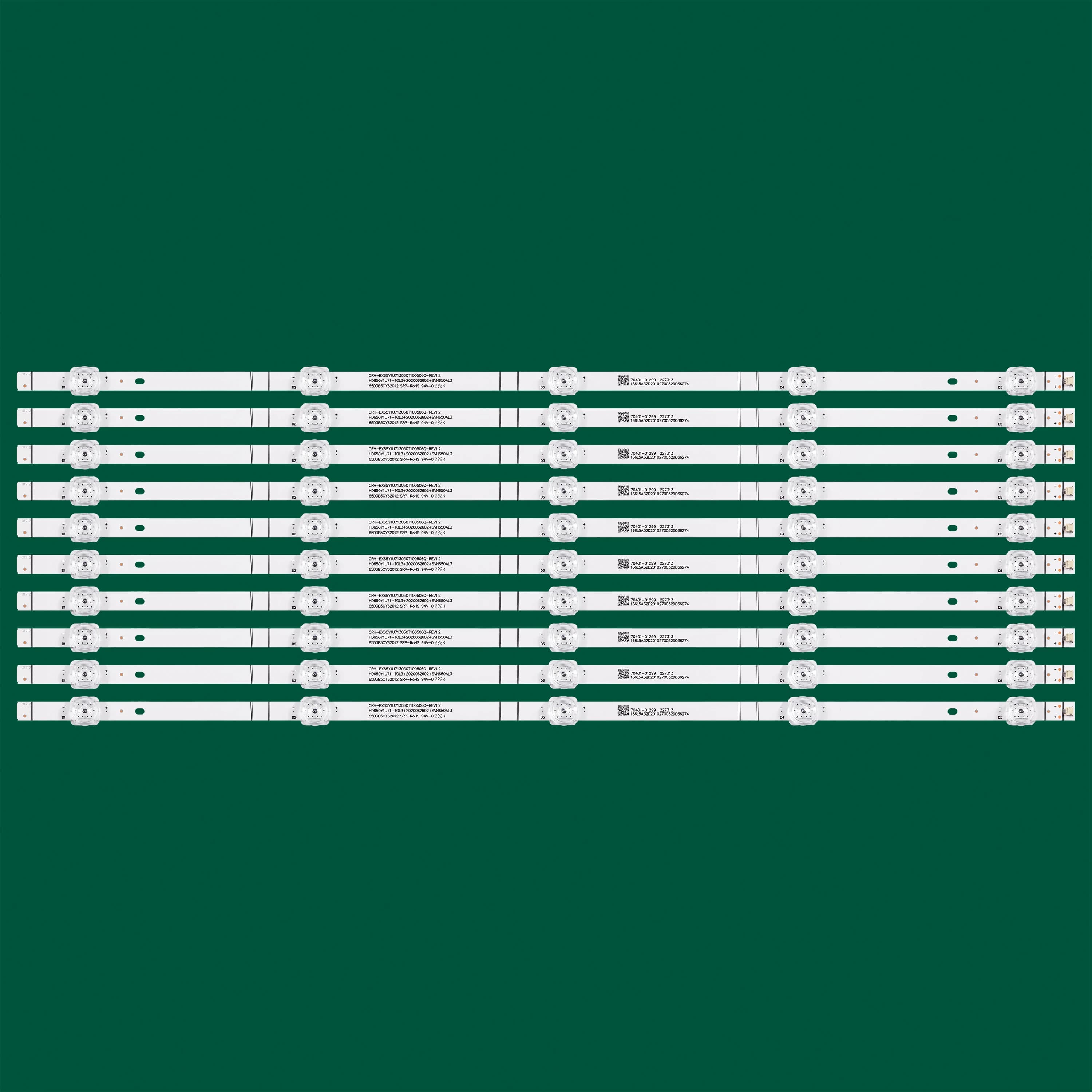 Striscia LED 5LED per 65R6G 65R6E4 65A6H HE65A7G 65C350KU LB6508H HD650Y1U71-T0L3 HD650Y1U51-T0L2 CRH-BX65Y1U713030T100506Q-REV1.2