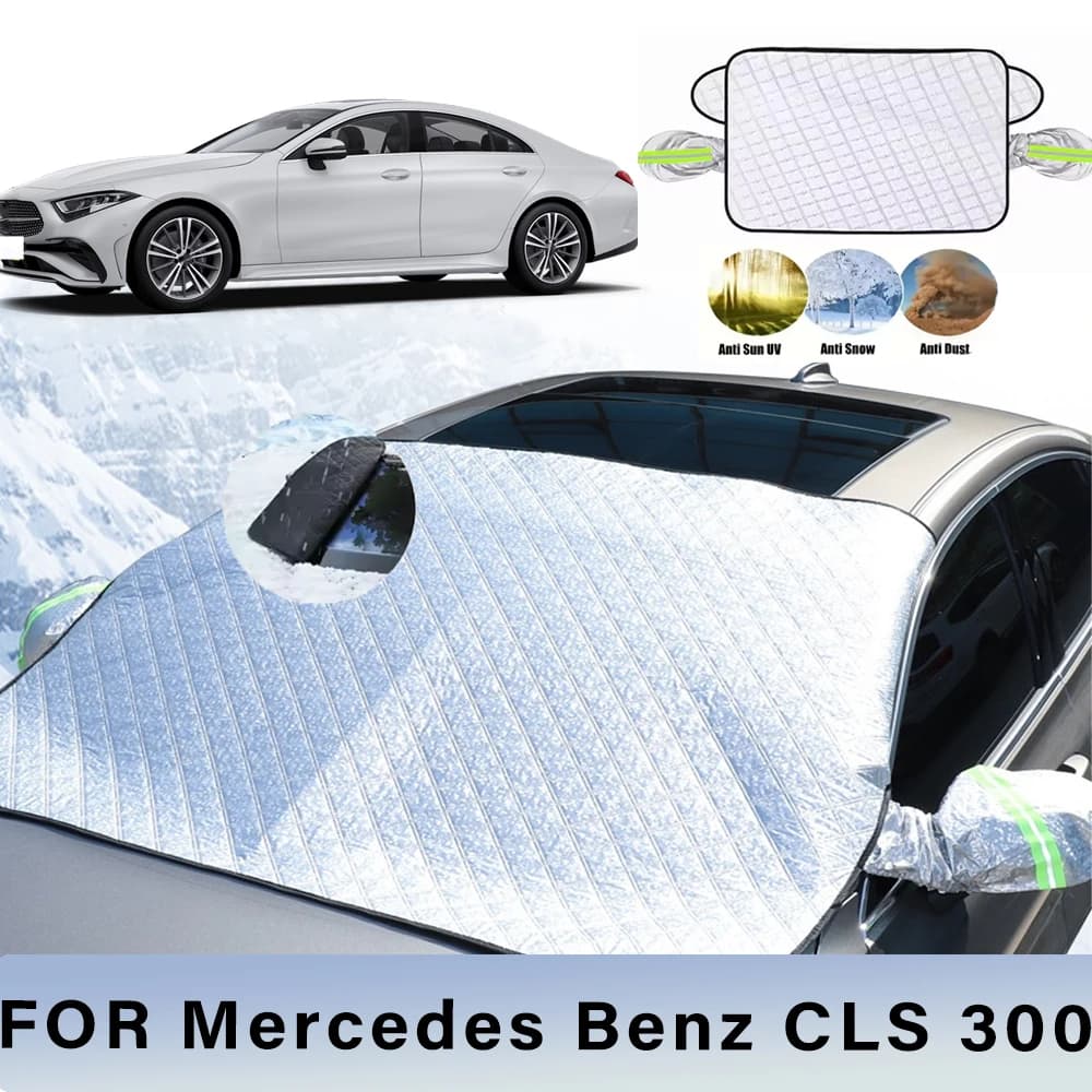Addensato Auto Ora Parasole Parabrezza Copertura Con 5/9 Magneti Protezione UV Anti Neve Luce Solare Per Mercedes Benz CLS 300