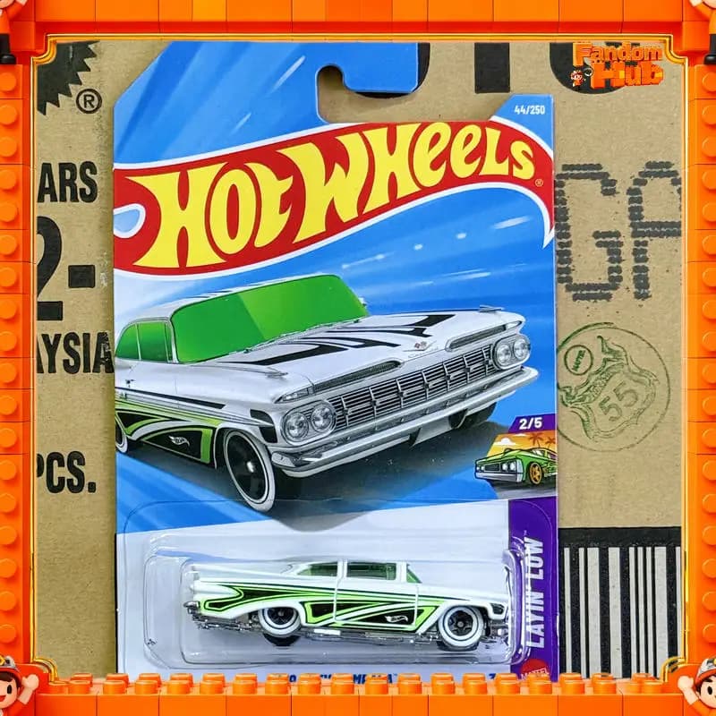 2026G Originale Hot Wheels 2026 Mainline '59 Chevy Impala Modellino Auto da Collezione in Scala 1:64 in Metallo Pressofuso, Regalo