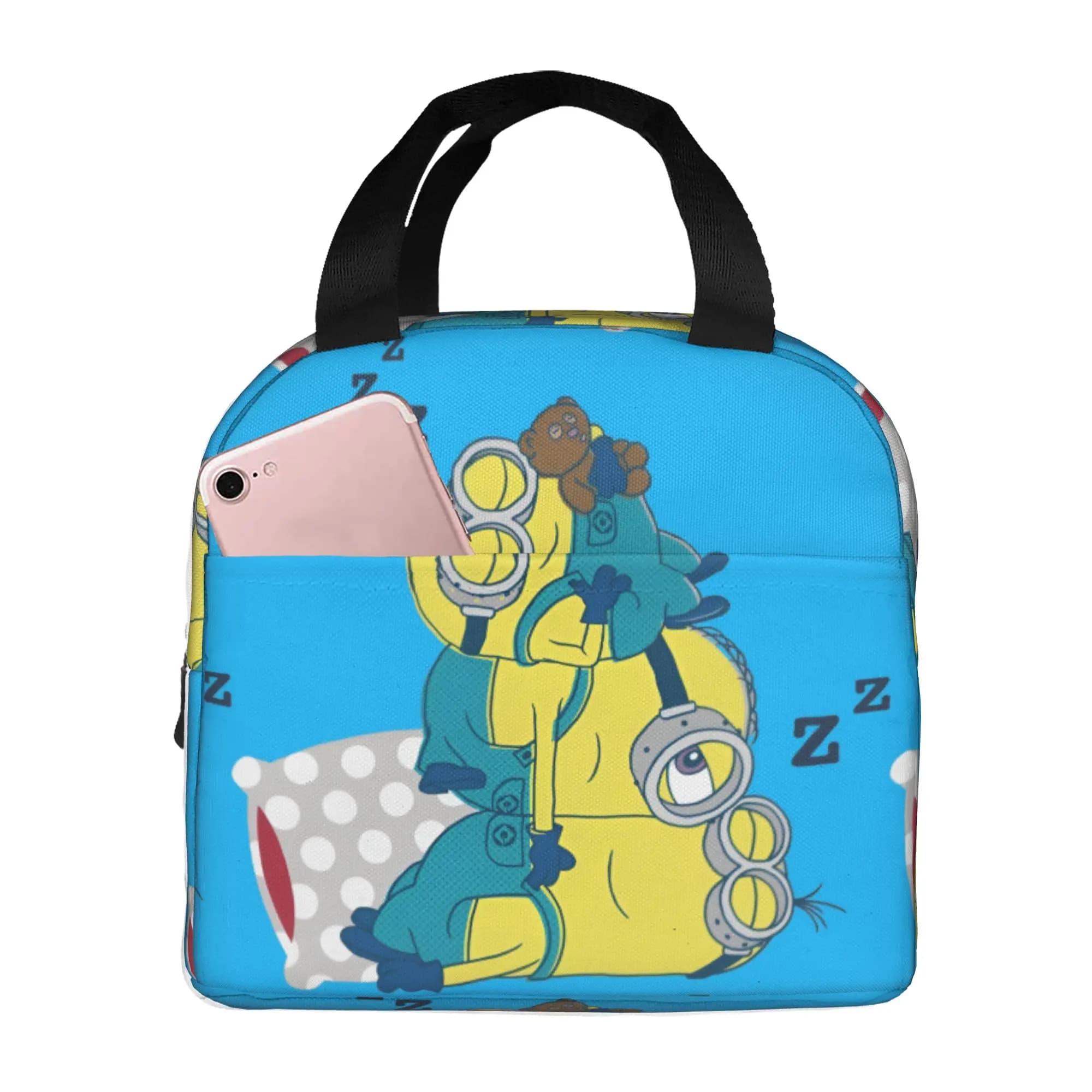 Borsa termica personalizzata M-Miniones per il pranzo, per campeggio, viaggi, film, contenitore termico portatile, unisex