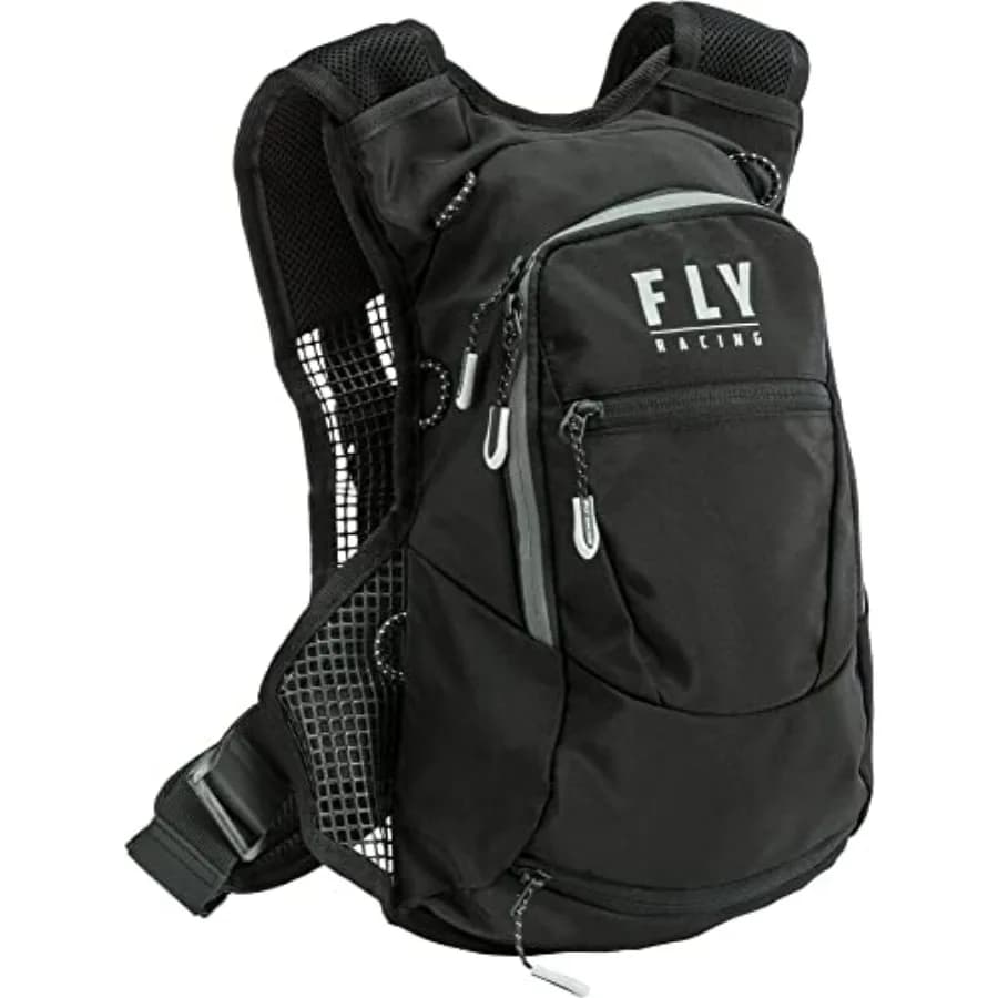XC Hydro Pack backpack for Hiking and Traveling, Black, Lightweight and Resistant, Hydrating Bag Integrated with Quick Access Door