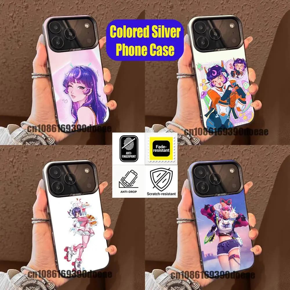 For Overwatch Juno Phone Case iPhone 15,17,12,14,13,16,11,E,Max,Plus,Air,Pro,Mini Custom Soft Silver Cover