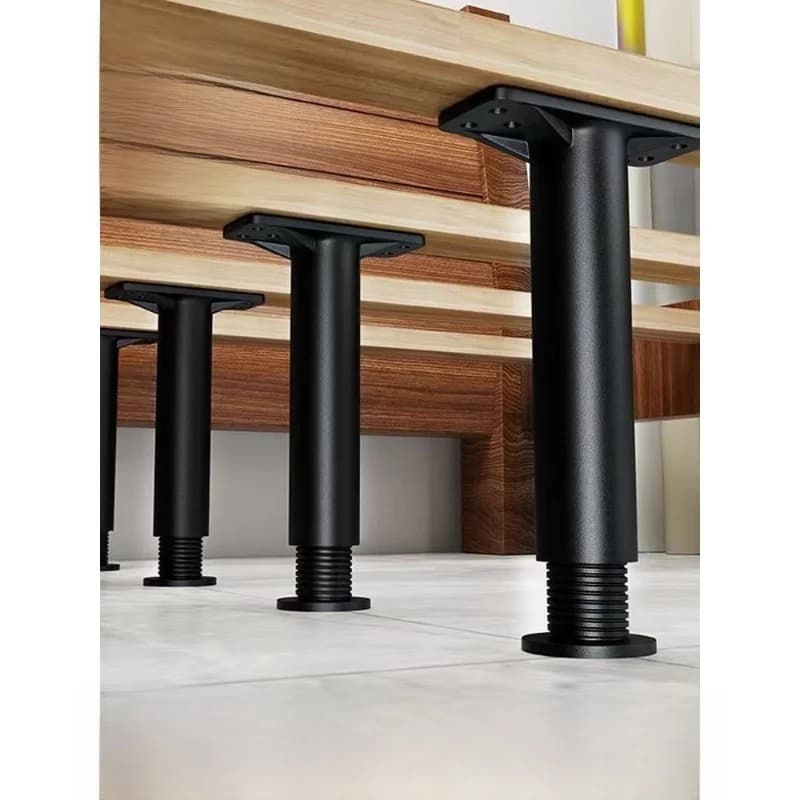 Supporto per Piedi del Letto, Rialzo Adesivo Senza Foratura, Gambe per Mobili, Base Silenziosa per Armadi, Telaio Inferiore del Letto, Strumenti per l'Organizzazione Domestica