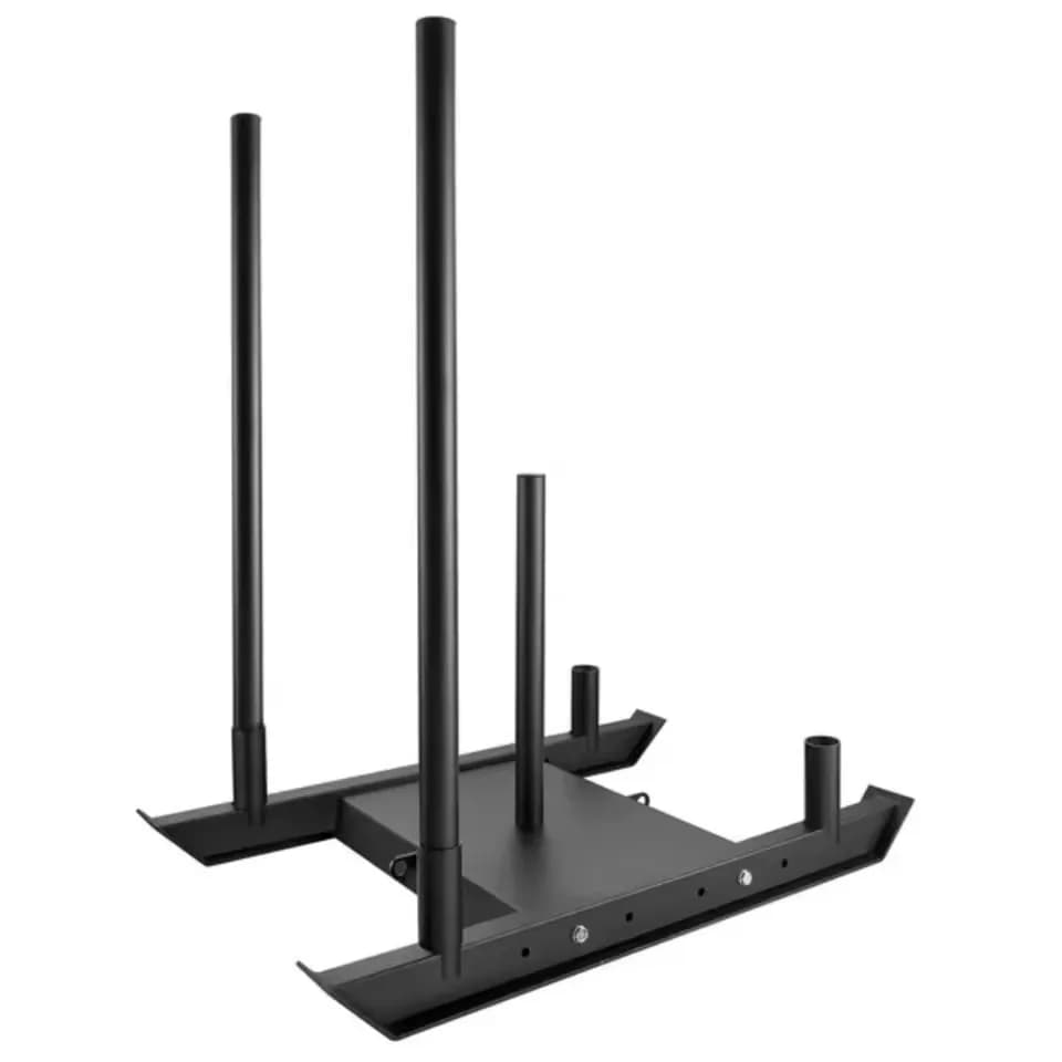 Sled in Steel 4 Fittings for Spindle Exercises and Traction with Gym Weights