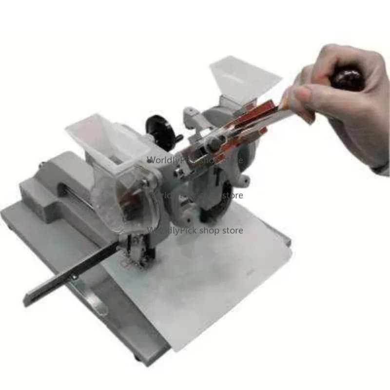 Double Head Long Arm Curtain Eyelets Punching Machine For Paper Bags