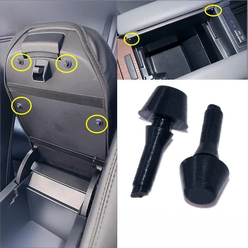 4Pcs Armrest Rubber Buffer Cushion Pad, Center Console Storage Box Bumper for Toyota RAV4 Avensis T250 Camry XV20 XV40