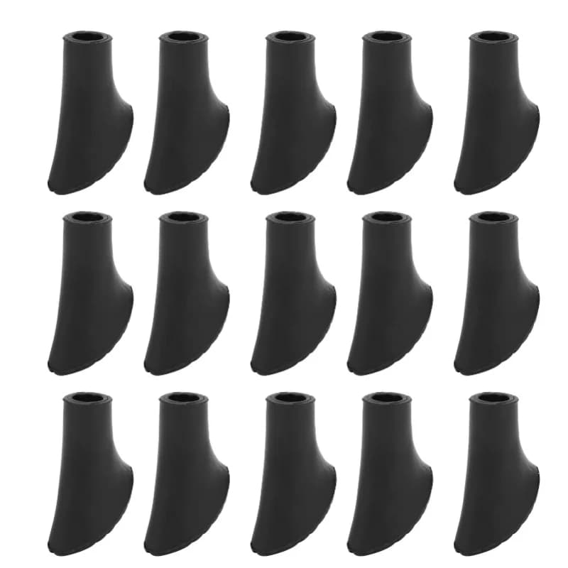 Universal 15Pcs Trekking Pole Tip Protectors Walking Stick Feet Cover NonSlip Pad Alpenstocks Accessory